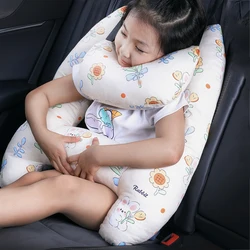 Cute Animal Pattern Kid Neck Head Support U-Shape Children Travel Pillow Cushion for Car Seat Safety Neck Pillow for Kids