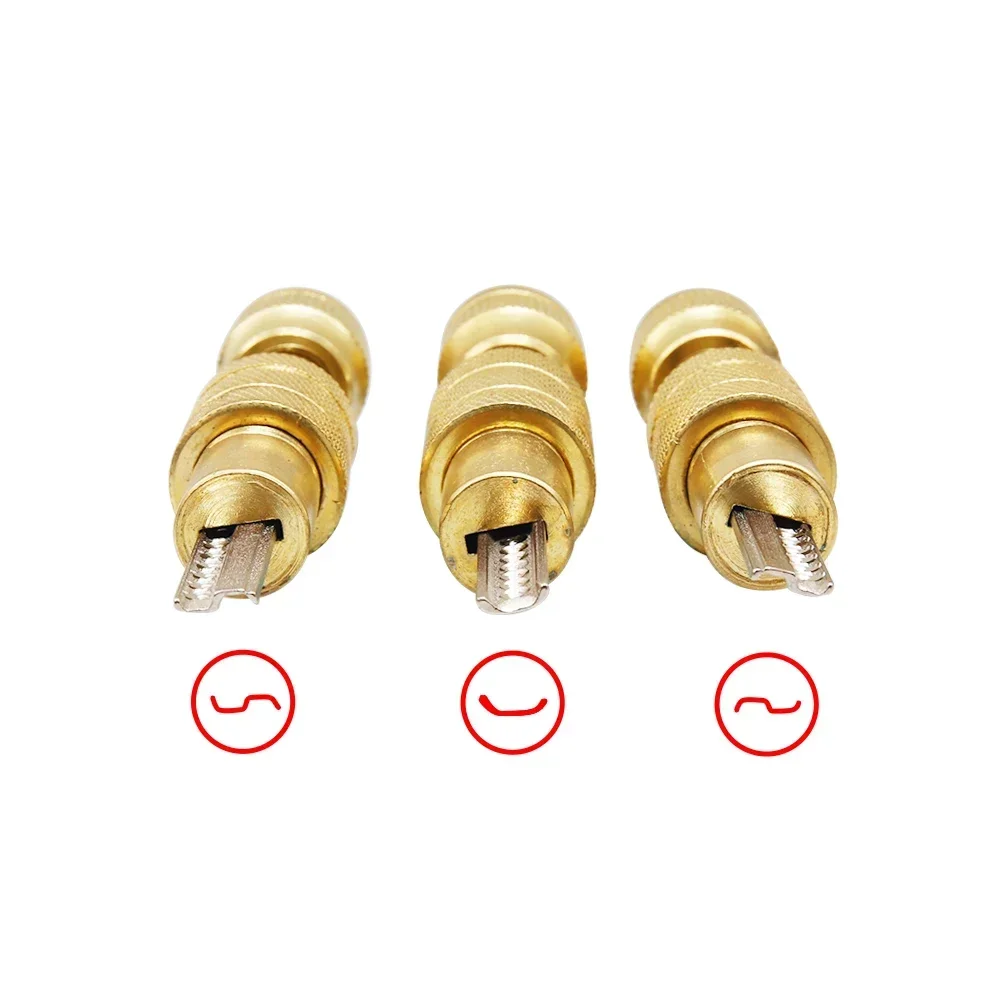 Newest GOSO Original Two-Row Semi Circle Keyway 11 Pins Dimple A.B KABA Locksmith Toolkit Tools Spring Loaded Bump Lock Tools