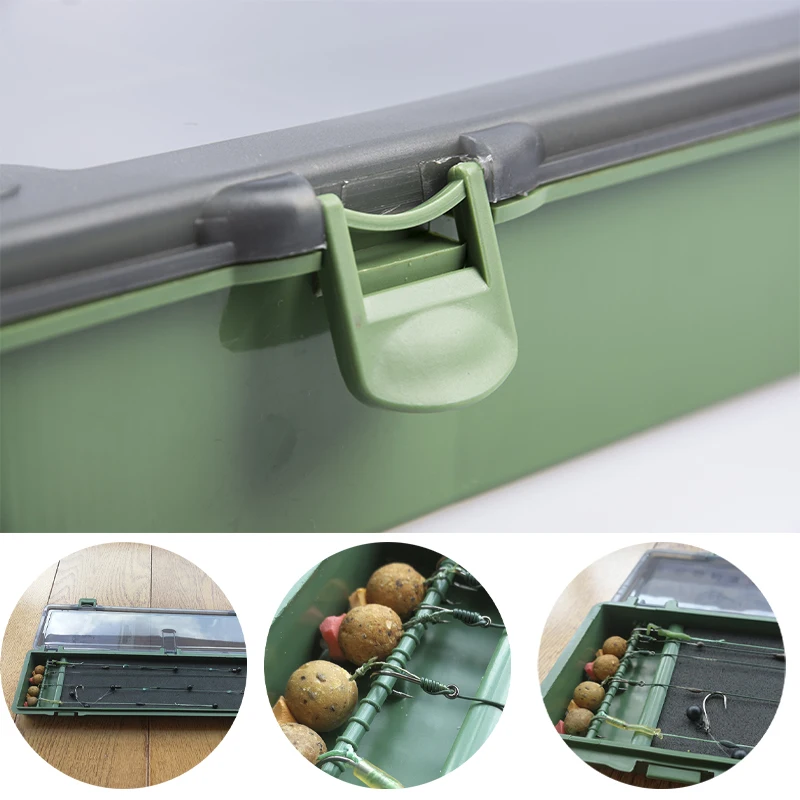 

[SP]Carp Fishing Tackle Box Stiff Hair Rig Board with Pins Carp Fishing Rig Box