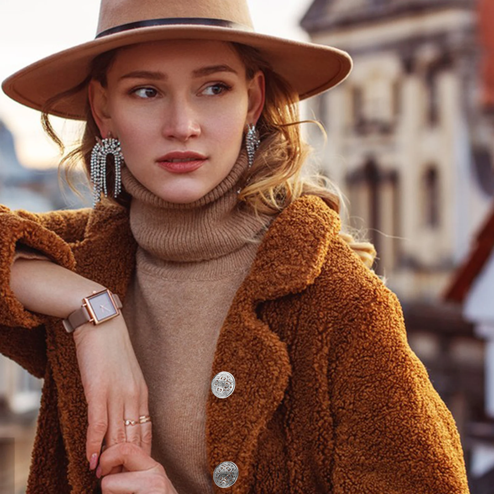 

20Pcs Metal Vintage Buttons Sewing for Clothes Jackets Suit DIY Replacement Craft Buttons Jacket Button Jacket Button