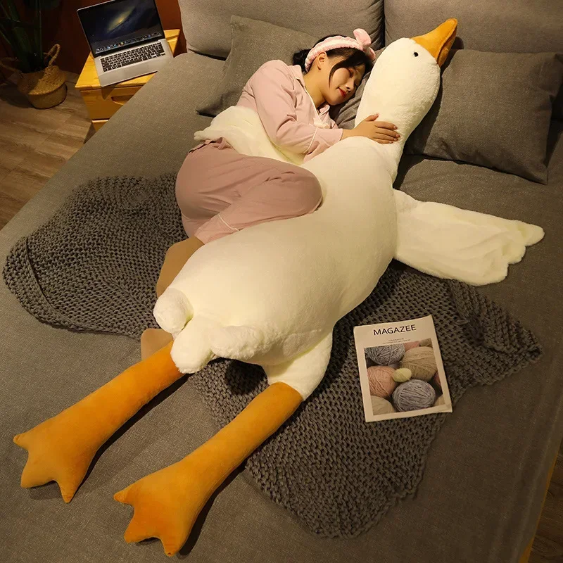 Big White Goose Plush Toy Large Animal Pillow Can Doll Animal Douyin Big White Goose Cute Animal Pillow Online Hot Selling