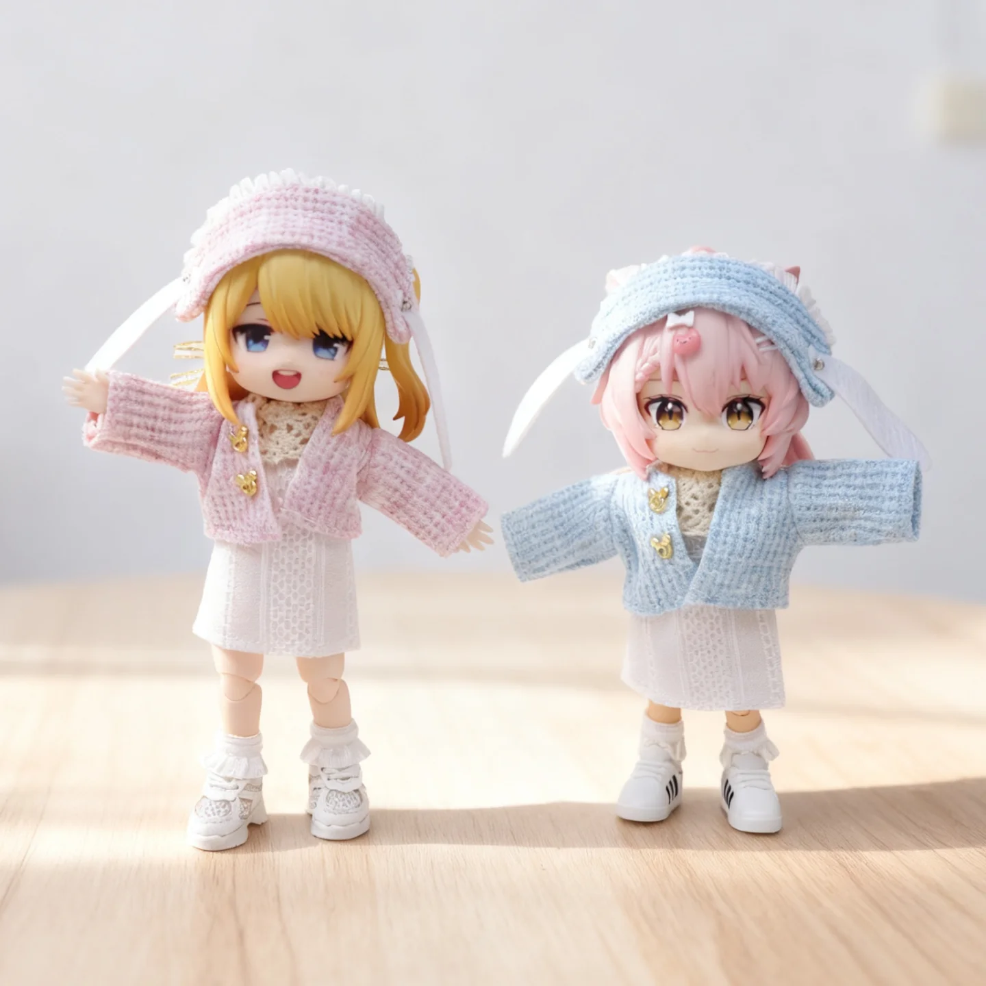 ob11 슈퍼 귀엽고 사랑스러운 인형 의상 세트 토끼 귀 포함 GSC P9 1/12 BJD 기본 바디 DF 인형 옷 세트