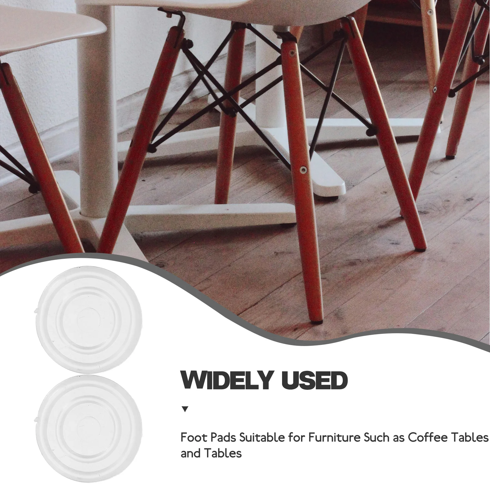 

100 Pcs 18mmx100 Transparent PVC Furniture Non-slip Gasket Chair Protector Feet Cups Replaceable Sofa Stoppers Household