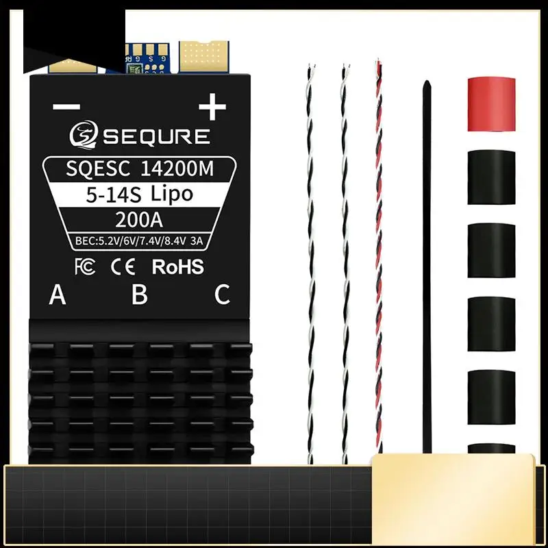 

N33R-SEQURE 14200M Brushless ESC 200A 5-14S Lipo Power Supply For Drones Model Vehicles Ships