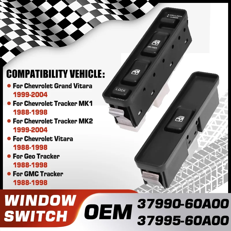 

For Chevrolet Grand Vitara Chevrolet Tracker Chevrolet Tracker Chevrolet Vitara Geo Tracker GMC Tracker Car Power Window Switch