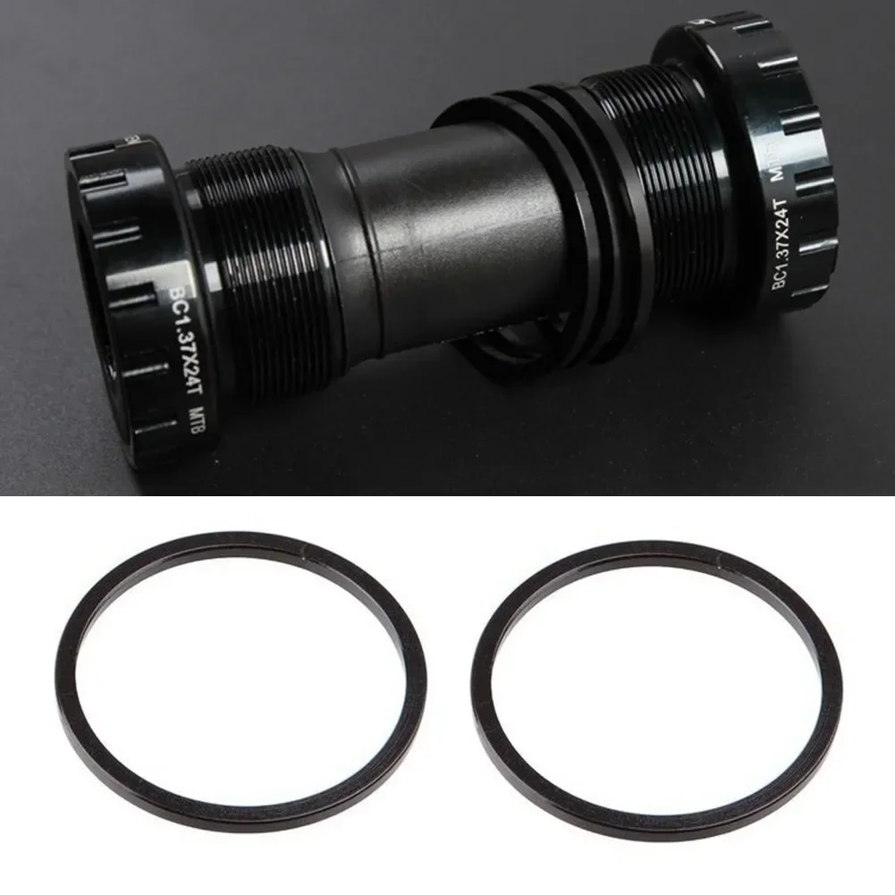 2 Pcs Bike Bicycle Bottom Bracket Spacer 2.5mm Fits For GXP HollowTech II Aluminum Alloy For Different Bottom Bracket Set-ups