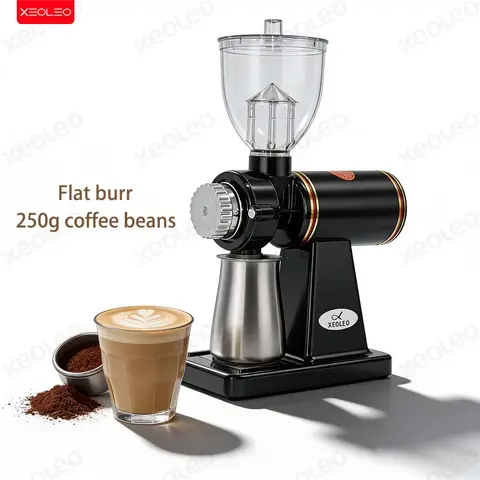 Electric Coffee Grinder 8 Steps 60mm Burrs XEOLEO
