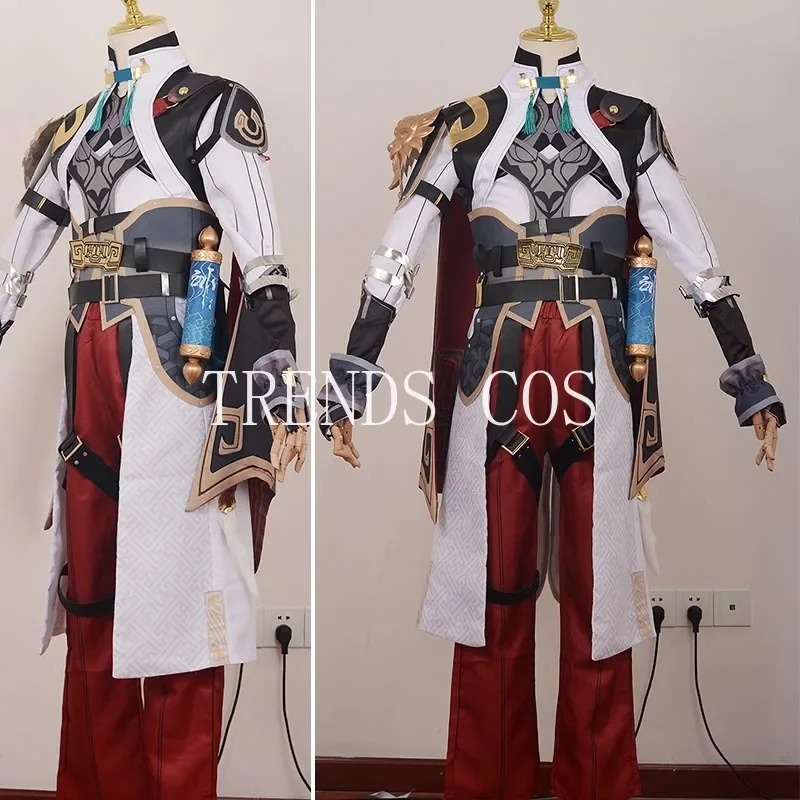 Textured Fabric Jing Yuan Cosplay Costume Jingyuan Outfits Include Gloves Wig for Halloween Anime Comic Con