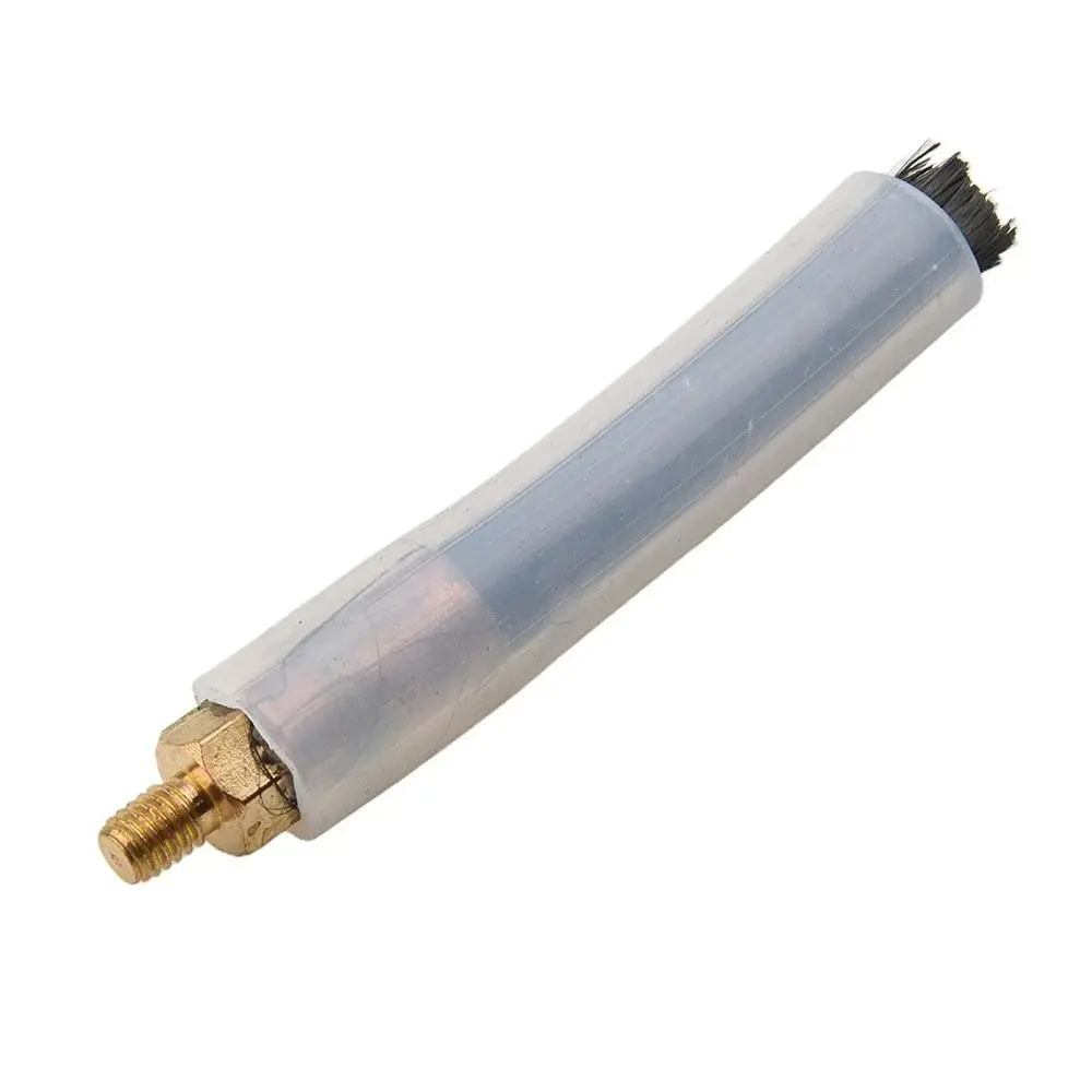 1Pcs M6 M8 M10 Weld Seam Pickling Brush Carbon Fiber Heat Resistant Cover Welding Cleaning Brush Acid Resistant Copper Head