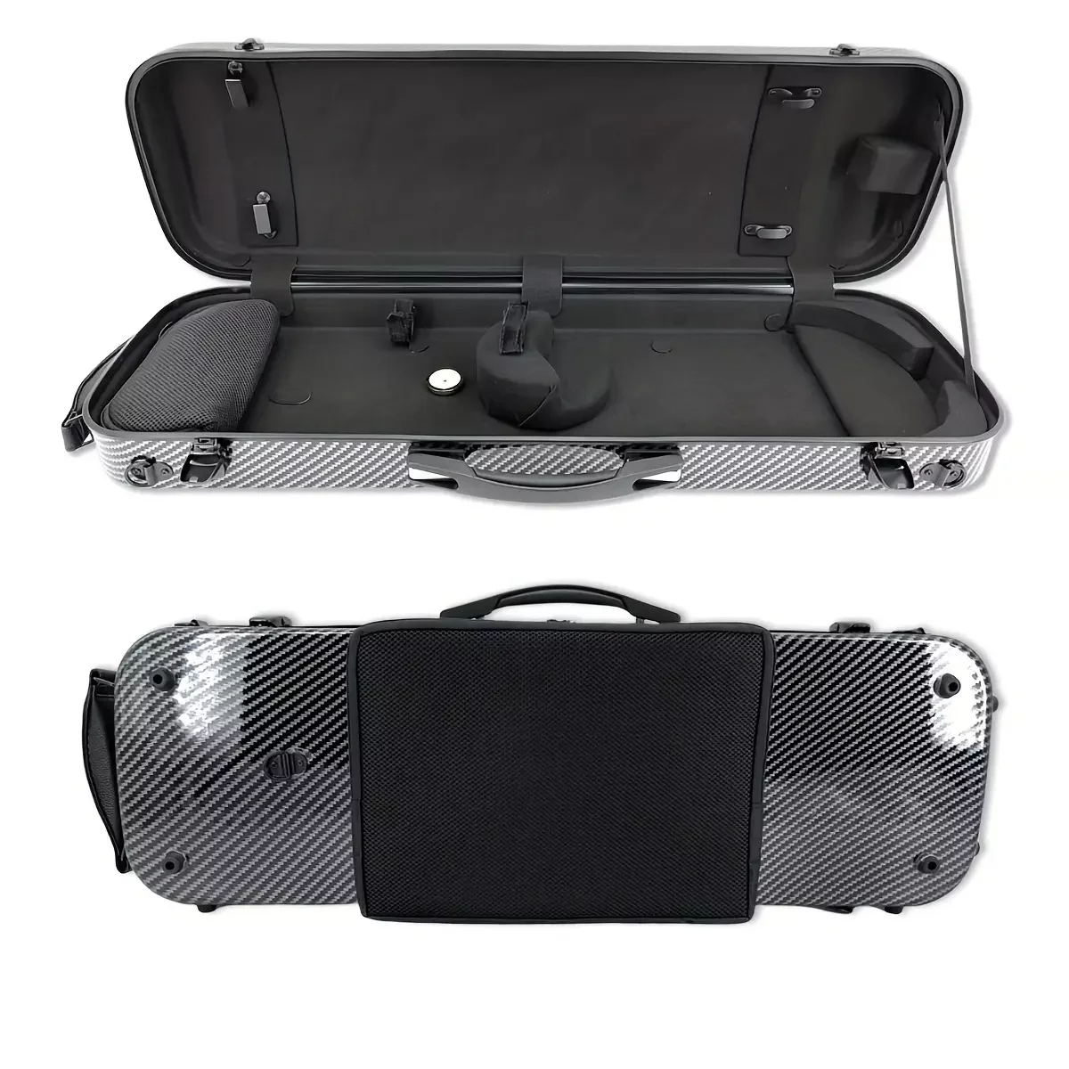 

4/4 Size Violin Case Mixed Carbon fiber high strength Violin Box New Hard Shell