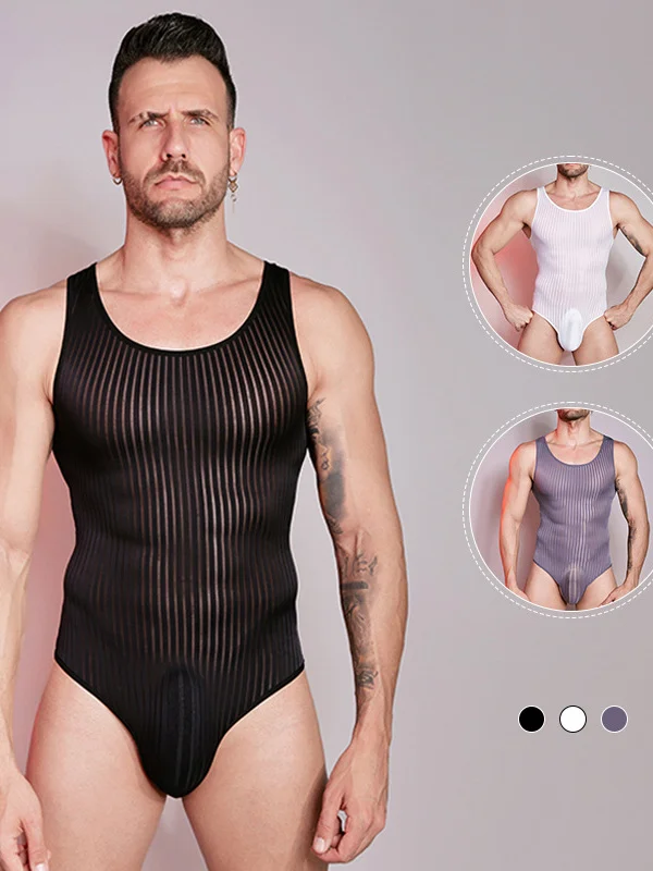 

Мужской комбинезон-боди из гладкого эластичного шелка с 3D-дизайном, дышащий, удобный, с карманом для интимных принадлежностей