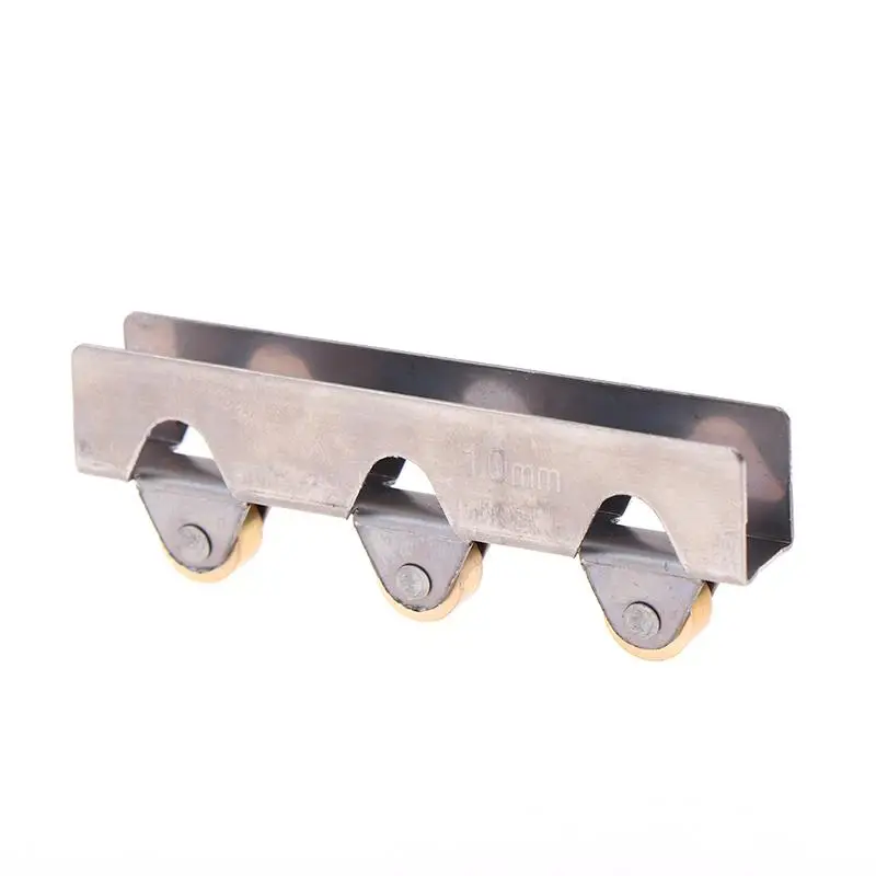 8mm/10mm Sliding Door Roller Clamp Stainless Steel Wheel Pulley Rollers For Bathroom Glass Door Shop Display Cases