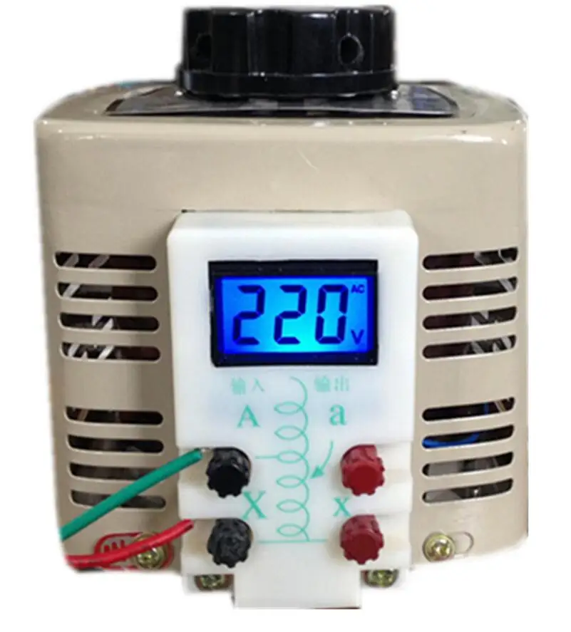 Voltage converter 500W digital display single phase 220V contact auto adjustable transformer TDGC2-0.5KVA