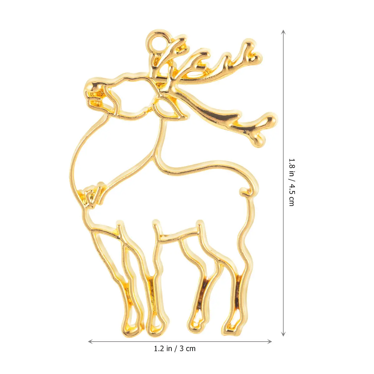 10pcs Christmas Alloy Pendant Frames, Open-Back Bezel for DIY Necklace & Bracelet Making, Rust-Resistant Craft Supply