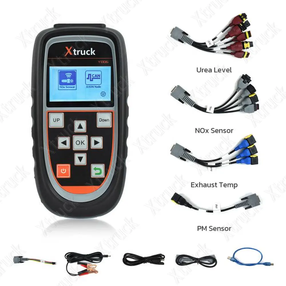 Xtruck Y006 EURO 6 CAN J1939 sensor tester Truck Nitrogen Detector Test NOx PM Urea Level Exhaust Temperature Sensor