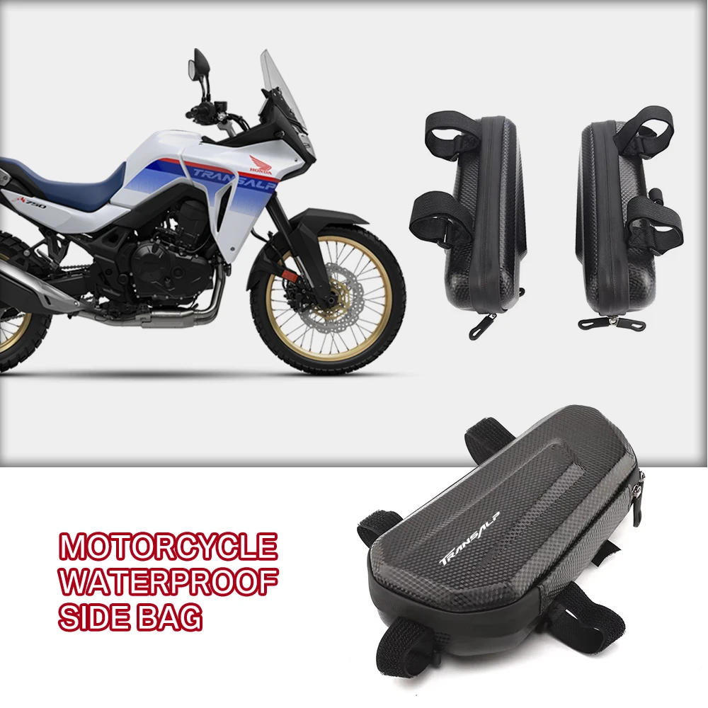 Dustproof Hard Shell Easy To Clean Motorcycle Triangle Side Bag For Honda TRANSALP XL750 XL600 XL650 XLV 600 650 700