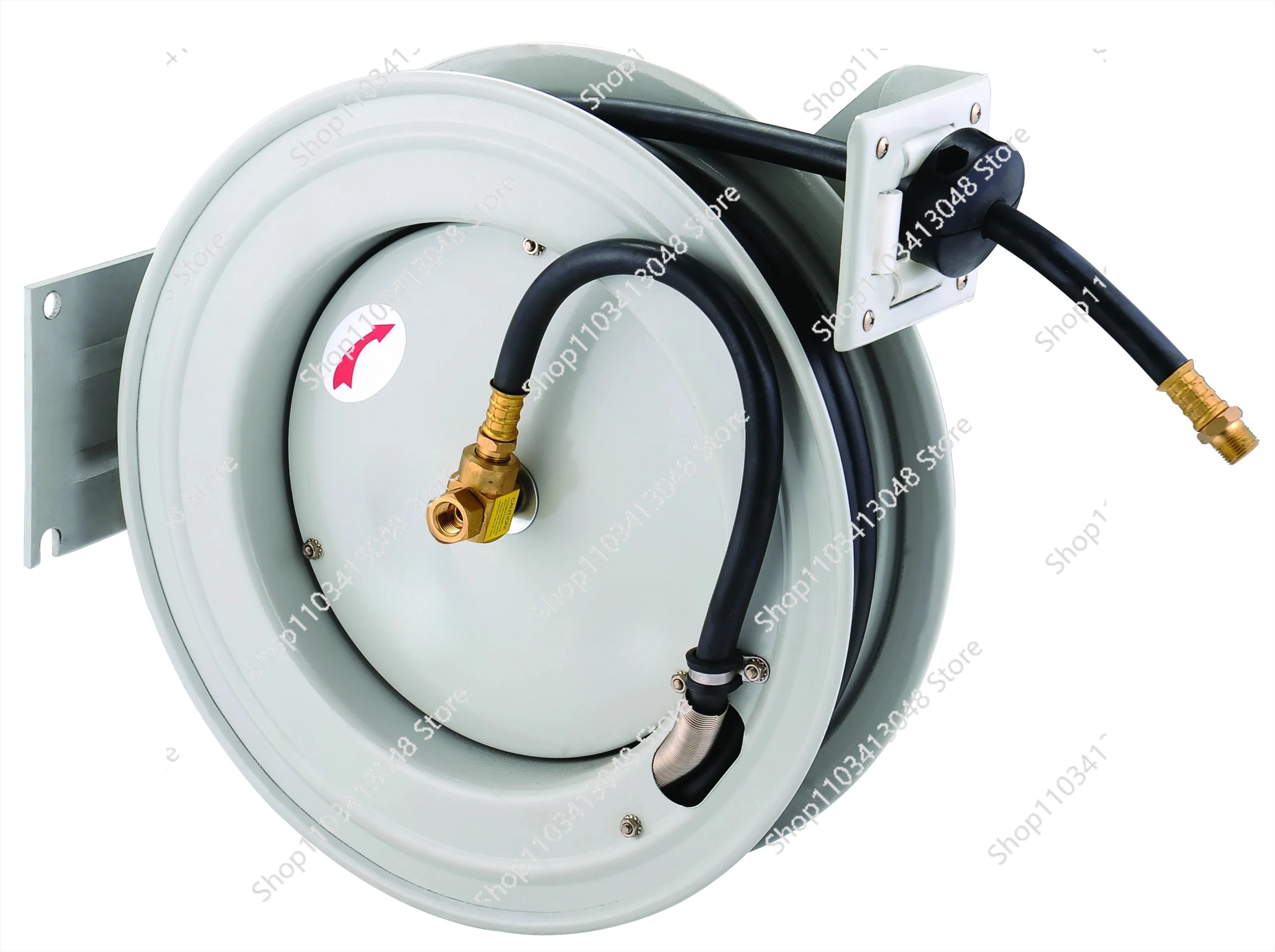 

Hose Reel Automatic Retractable High Pressure Hose Reel For Air/Oil/Water with 1/2'' x50ft