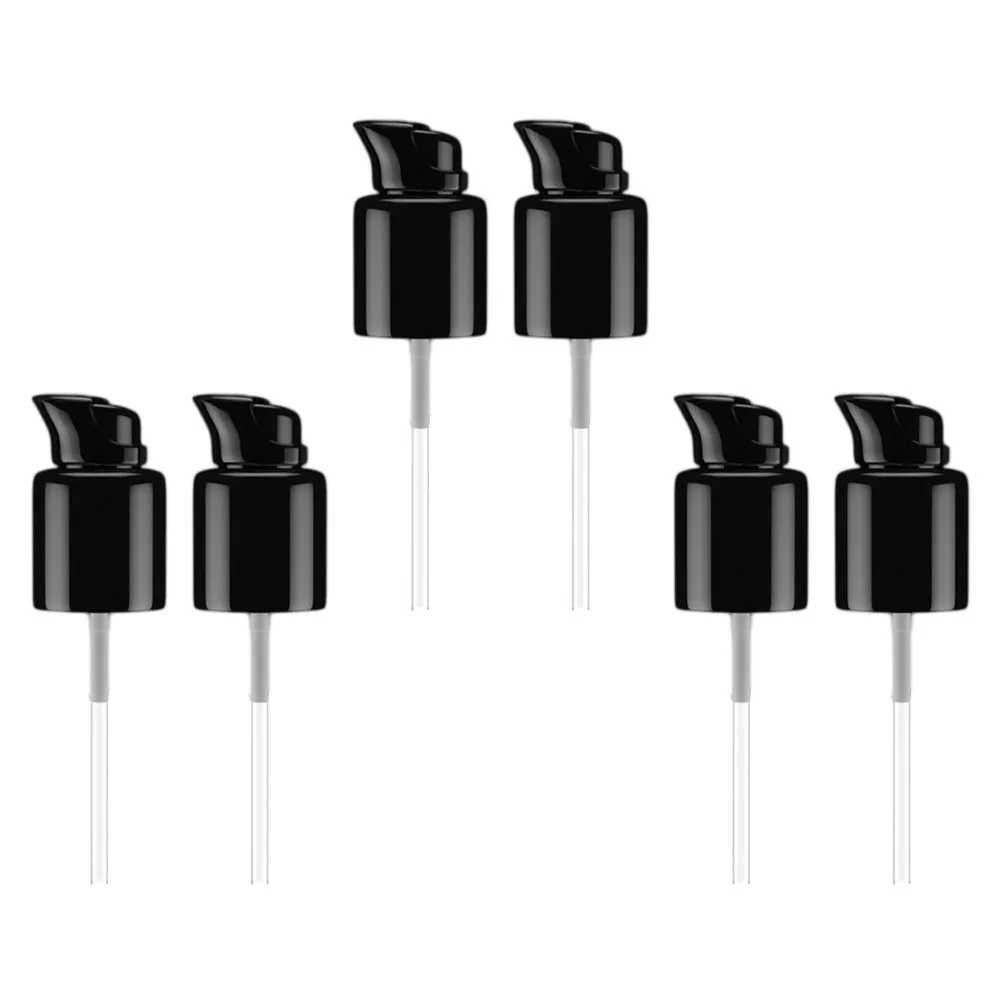 

6pcs Lotion Pump Nozzle Plastic Replacement Bathroom Soap Dispensers Hand Cream Foam Safe Viscous Products Easy Tighten