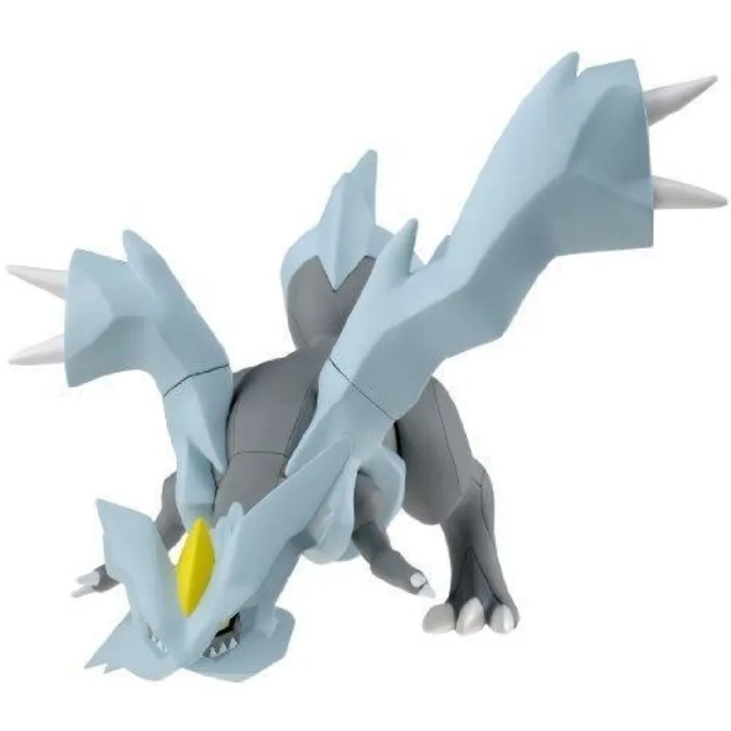 Bandai Original Pokemon No.21 Kyurem  Anime Action Figure Assembly Model Toys Collectible Model Ornaments Gifts For Children