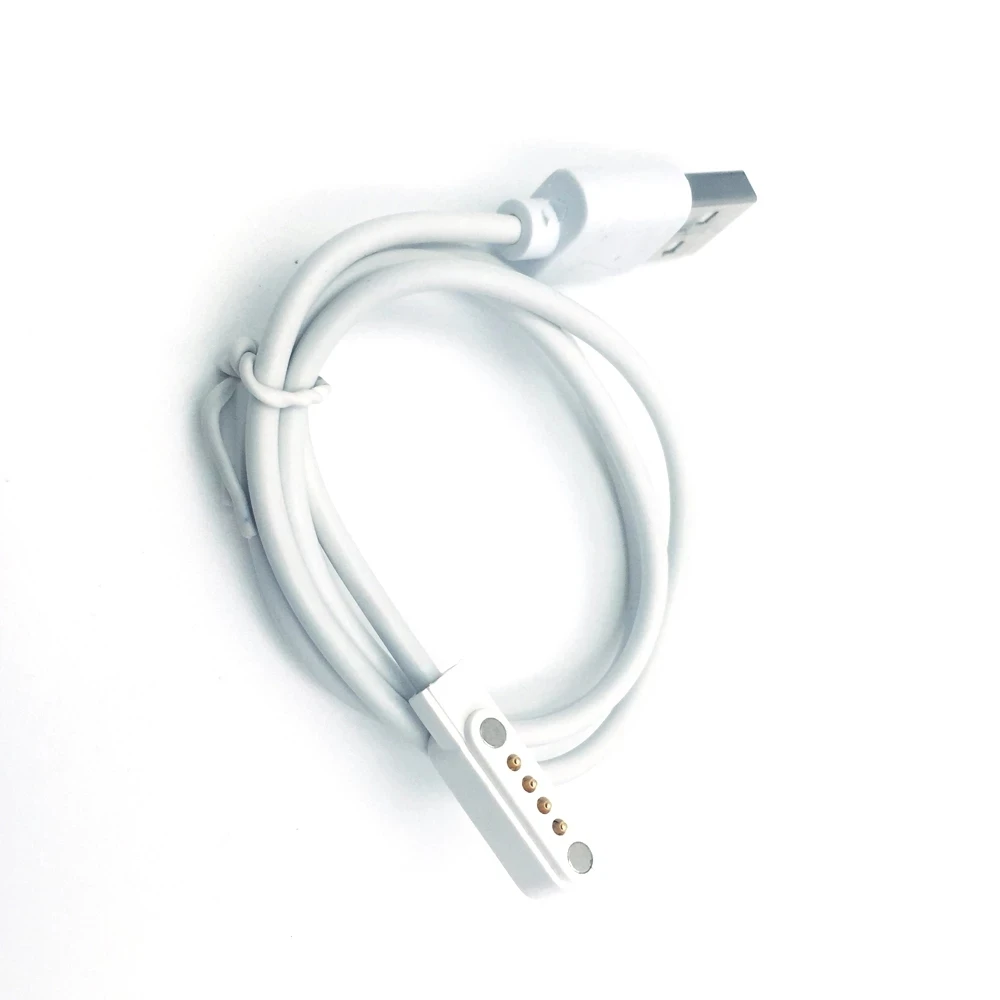 1pcs Magnetic Charging Cable USB 2.0 Male to4Pin Pogo Magnetic charge connector Cable Cord For Smart Watch GT88 G3 KW18 Y3 KW88 image 5