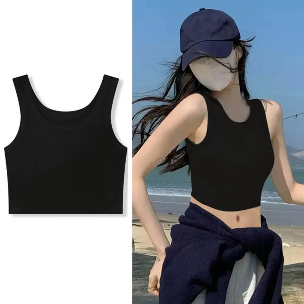 Sleeveless Vest Top Women's Summer Sleeveless Knit Tank Tops O-neck Solid Color Vest Pullover Sweater Streetwear for A for Women