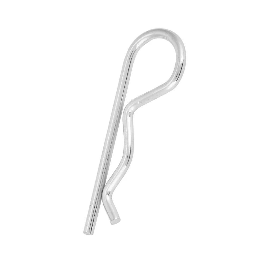 10Pcs B Type Cotter Pin Zinc Plated Retaining Pins Hair Pin Spring Pin B Type Cotter Pin Clips Spring Clips Cotter Hair Pin