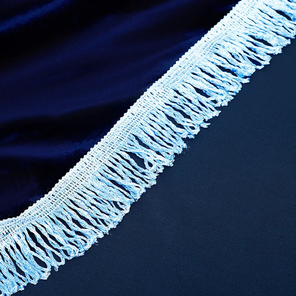 Piano Cover Tassel Edge Modern Minimalist Semi Cover Design Velour Fabric Dust Protector for Piano Accessories