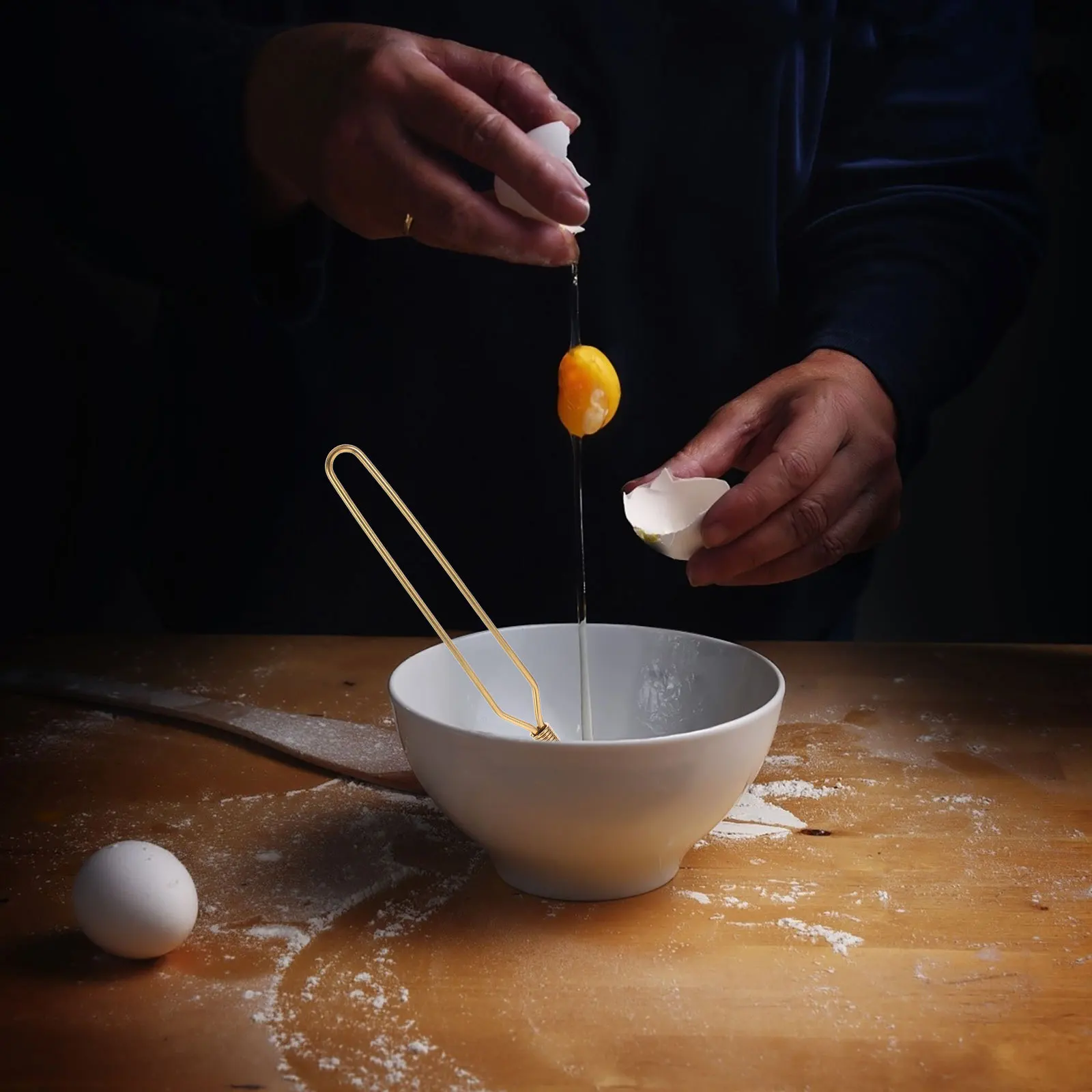 

2pcs Stainless Steel Whisk Manual Handheld Egg Mixer Kitchen Tool For Baking Cooking Cream Milk Salad Dough Spring Coil Beaters