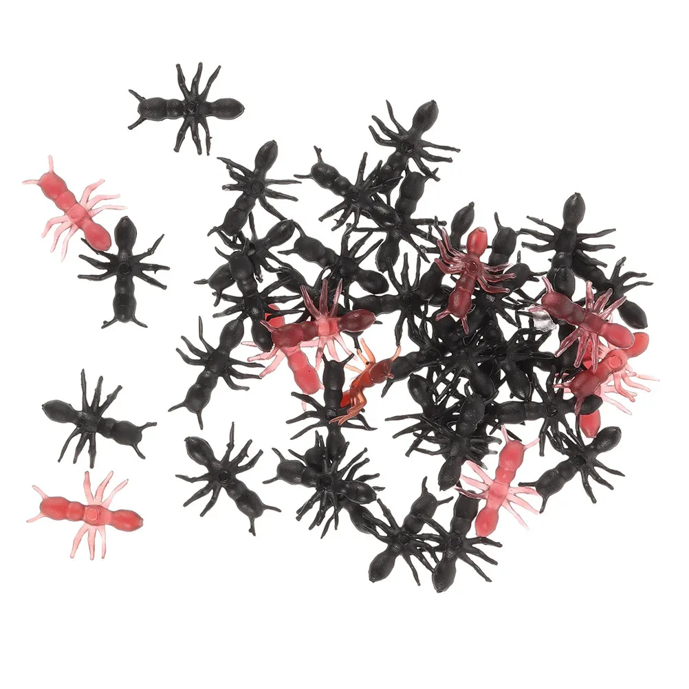 1000Pcs Realistic Plastic Ants Simulation Insect Prank Props Halloween Festival Decorations Nature Exploration