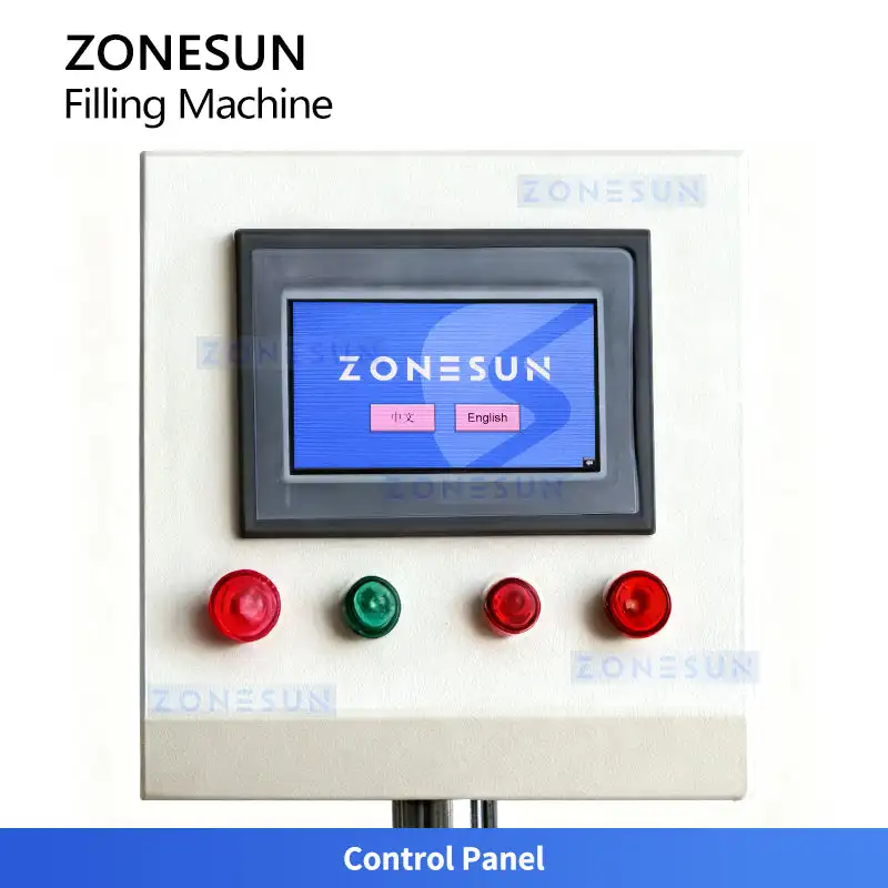 ZONESUN ZS-FAL20 Auto Watercolor Paint Filling Machine Acrylic Gouache Paste Eight Colors Bottle Liquid Packing Equipment