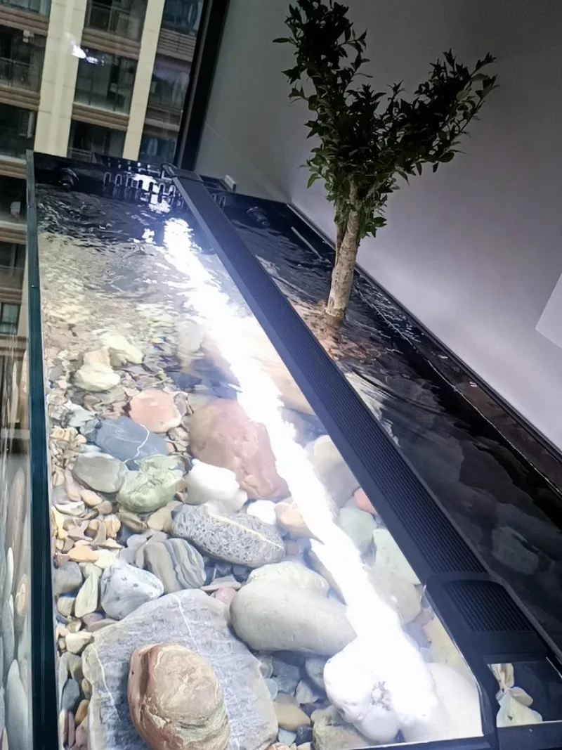 

LED Aquarium Light Aluminum Alloy Full Spectrum 3200/6700/13000K Warm White Arowana Color Natural Hair Growth Fish Tank Lighti