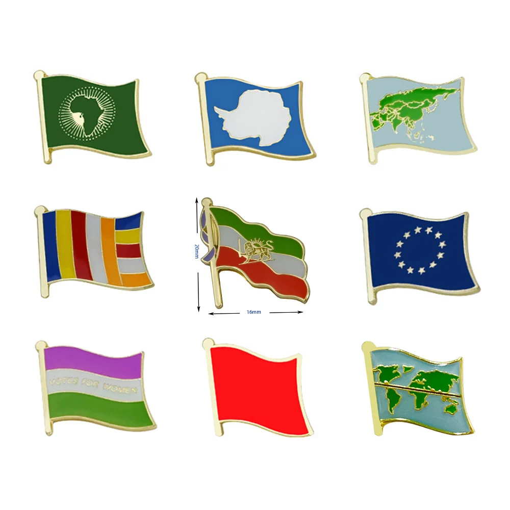 خط الاستواء الأمم المتحدة إيران الأسد خط الاستواء خريطة الحديد معدن التلبيب شارة بدبوس جمع الهدايا