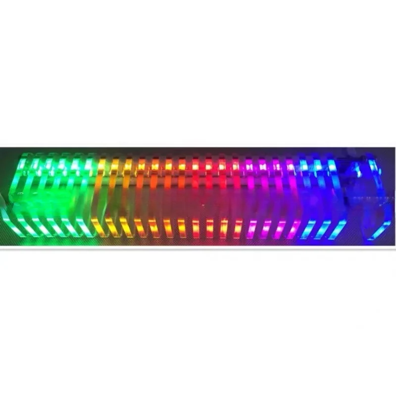 LED Electronic Production DIY Kit Car VU Tower KS25 Voice-activated Music Spectrum Fantasy Crystal Sound Column Light Cube