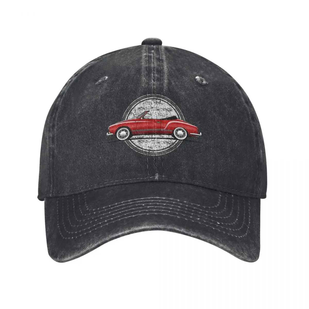 My drawing of the My drawing of the red Ghia convertible coupe classic car Baseball Cap custom Hat Christmas Hat For Women Men's