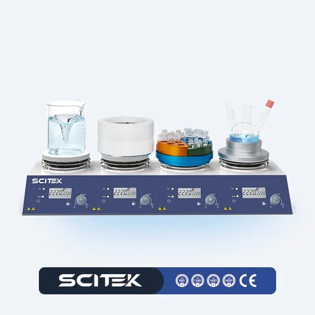 COOFULL Multi-station Heating Stirrer Brushless Motor Precise PID Temperature Control 4/6-channel Independent Control for Lab