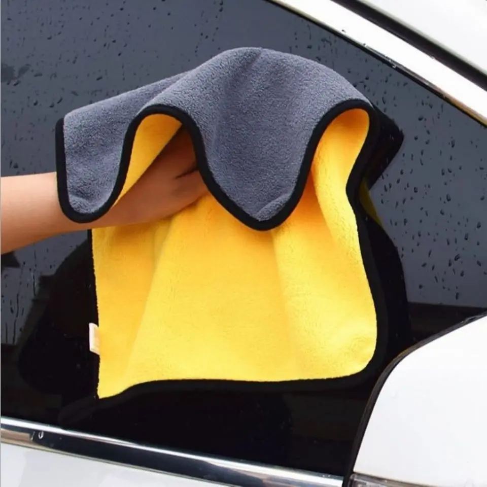 Microfiber Cleaning Towel Thicken Soft Drying Cloth Car Body Washing for Peugeot 308 206 207 208 306 307 308 407 408 508 2008 3