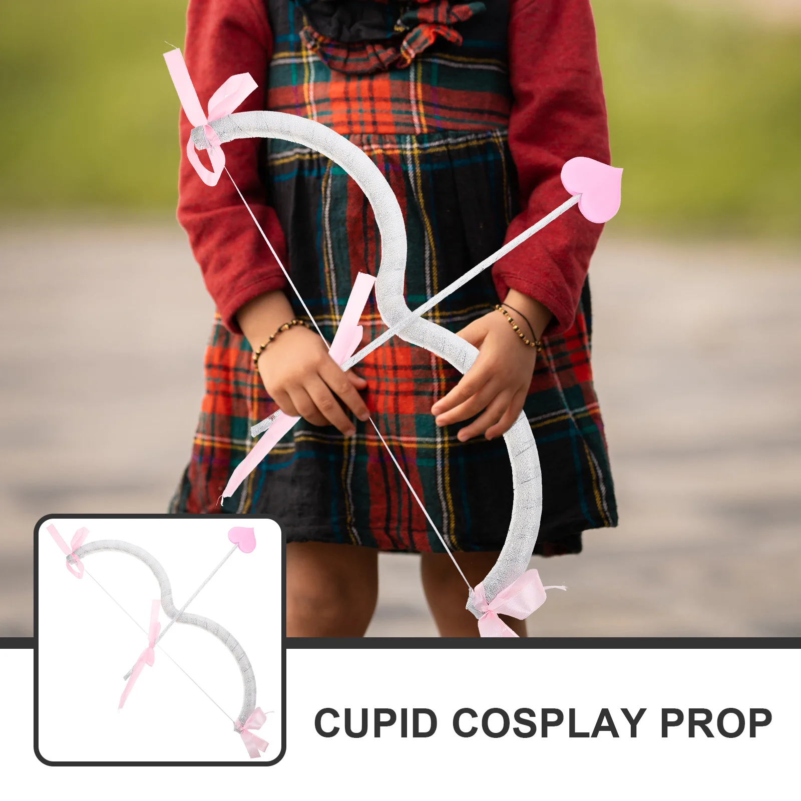 

1Set Cupid Arrow Bow Set Simple Structure Easy Carry Perfect for Cosplay Events Unforgettable Memory Valentine Decor