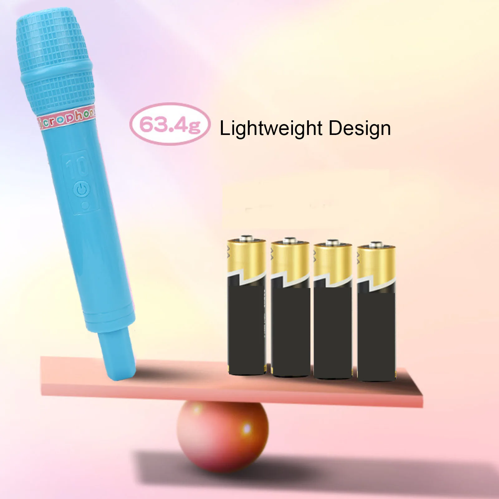 Microphone Toy Plastic Pretend Microphone Prop Simulate Speech Practice Mic for Cosplay Birthday Party Favors Costume Play