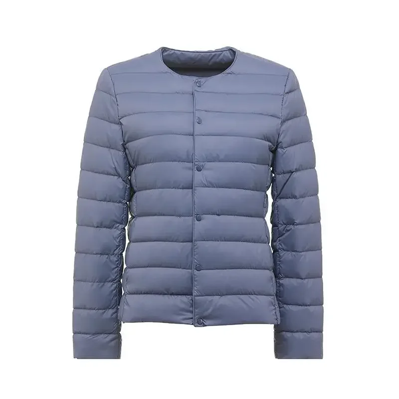 Frauen Frühlings jacke Neuankömmling koreanische Slim Fit Warm Liner Daunen mantel ultraleichte kragen lose Frau weiße Ente Daunen Parka