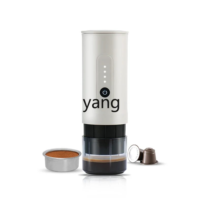 

Yjq Portable Outdoor Italian Coffee Machine Handheld Electric Ground Coffee Capsule Dual-Use Travel Car Charger