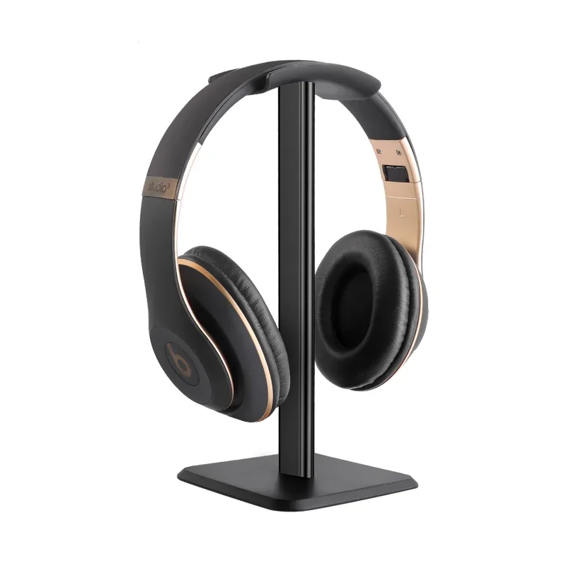 Gancio in alluminio montato sulla testa staffa per cuffie supporto per cuffie auricolare supporto per espositore appiccicoso supporto per auricolare espositore da scrivania