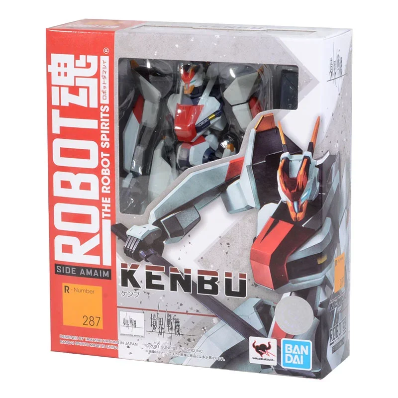 Bandai Gundam Model Kit Anime Figure The Robot Spirits YM-02 AMAIM Kenbu Genuine Model Anime Action Figure Toys for Children