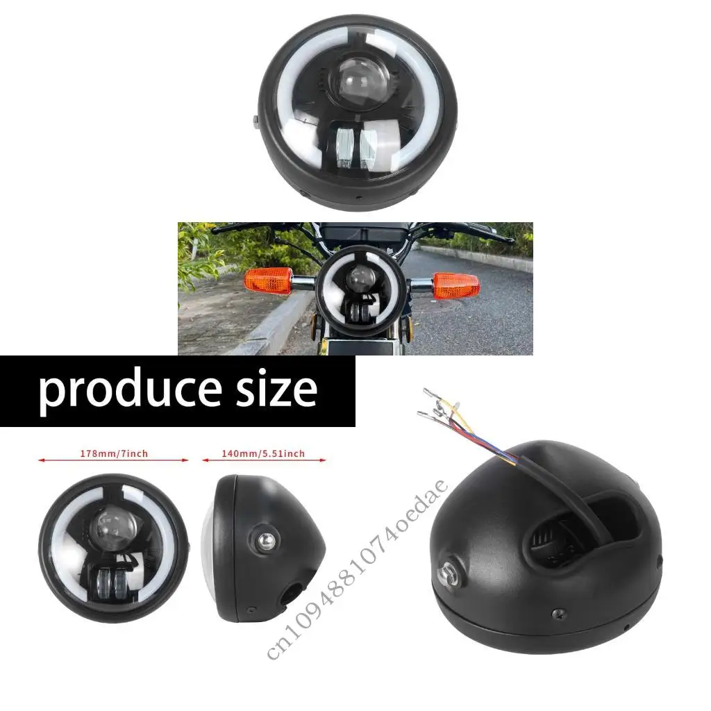 

Ретро мотоцикл светодиодные фары интегрированные указатели поворота металлическая конструкция