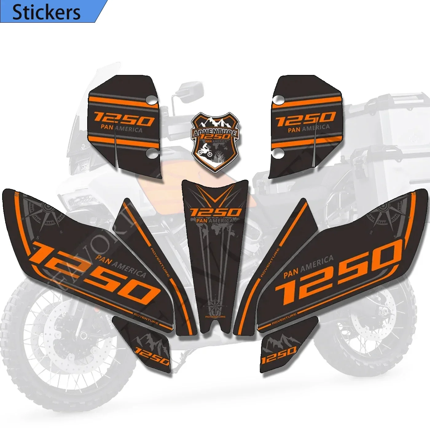 2020 2021 2022 Motorcycle Tank Pad Protection Stickers Knee Windshield Windscreen Fit HARLEY Pan America 1250 Adventure