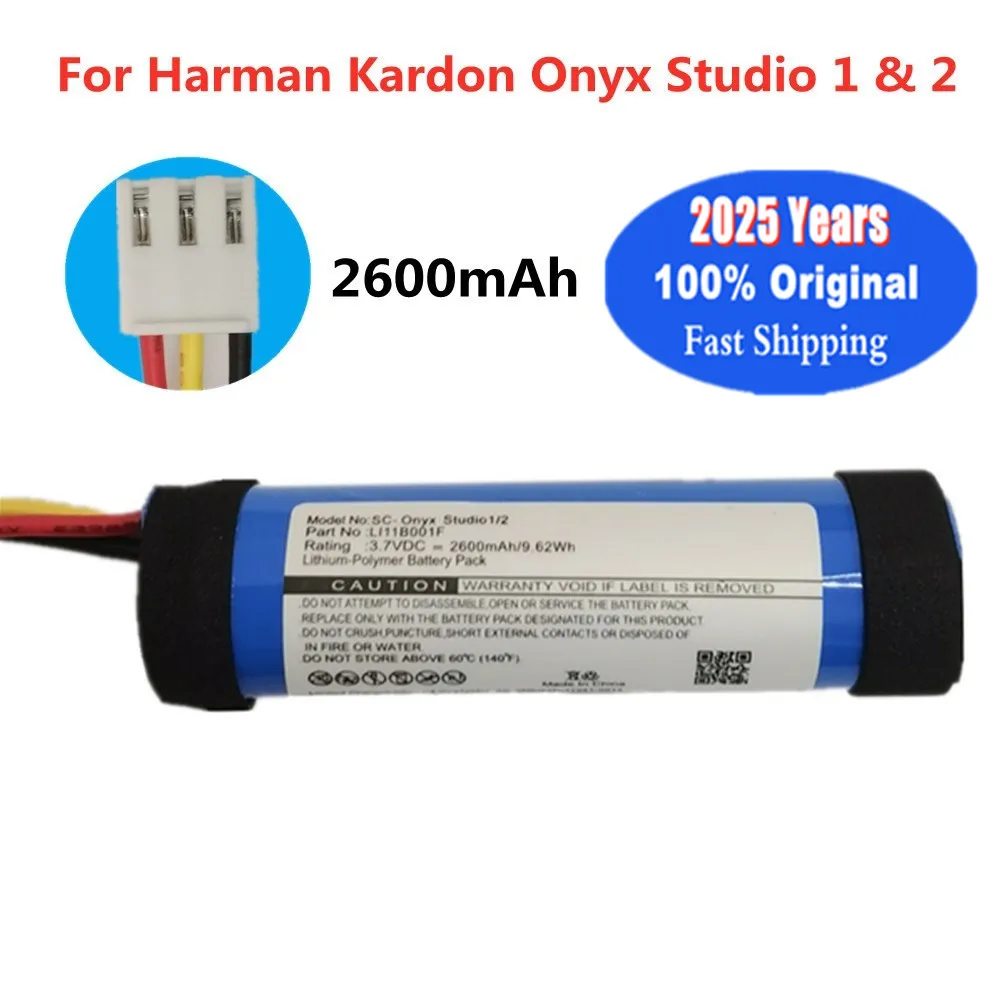 2025 Years 2600mAh Original Speaker Battery For Onyx Studio 2 1 Studio1 Studio2 LI11B001F Player Audio Battery Bateria