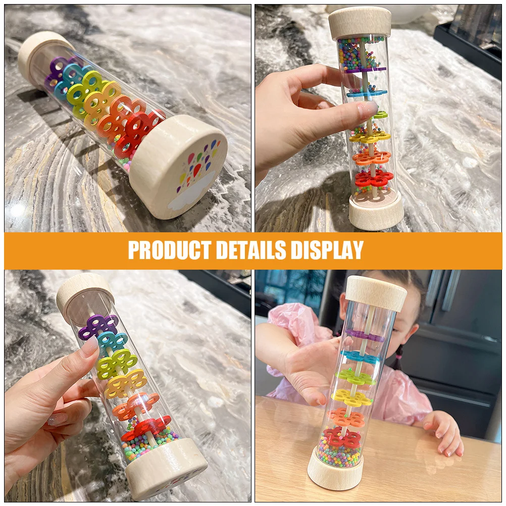 

Rain Maker Stick Childs Musical Instrument Sensory Rainmaker Early Enlightenment