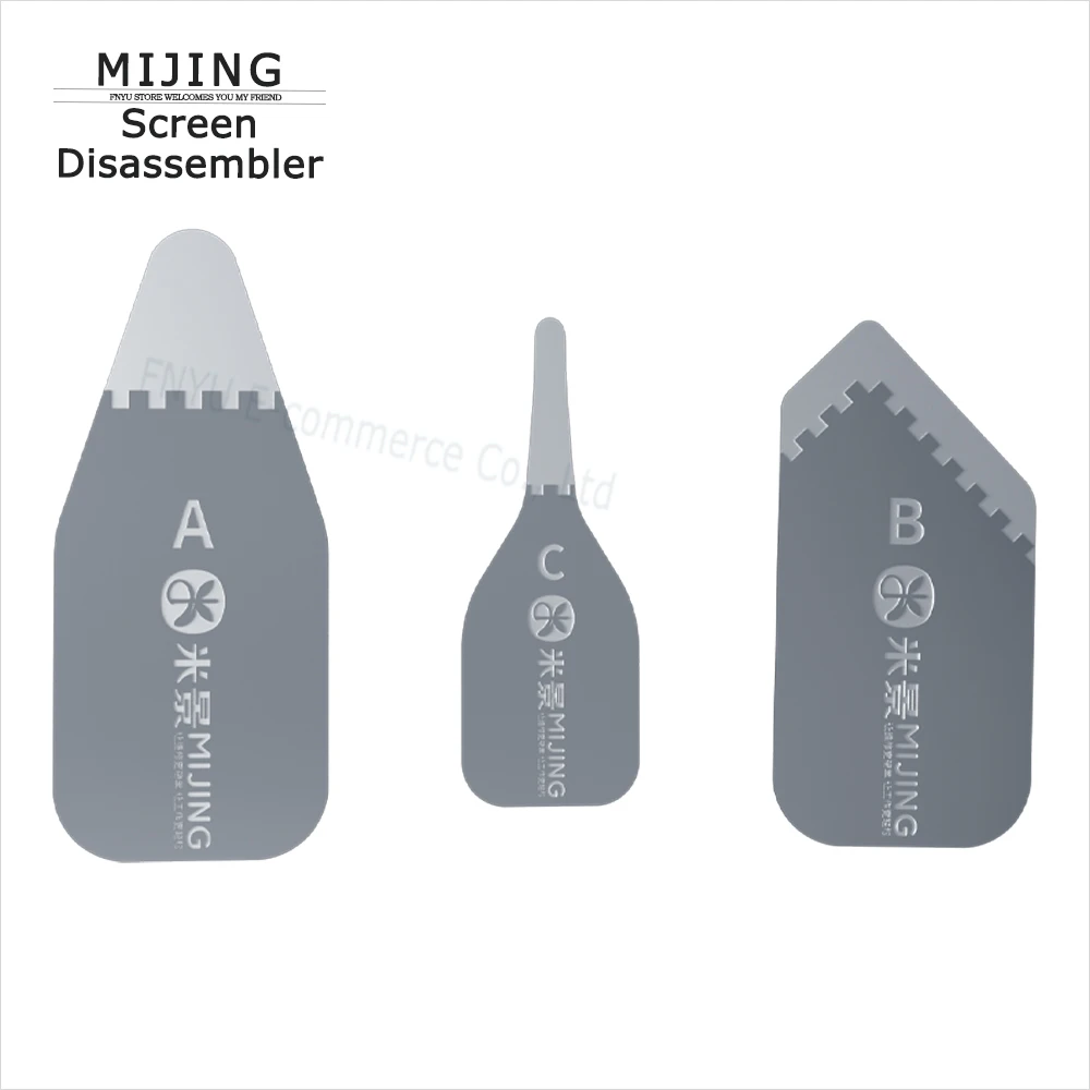 Disassembler MIJING  0.3MM Ultra Thin Phone Screen Disassembler 3pcs/1set Dismantling Card For iPhone Screen Opening Tools