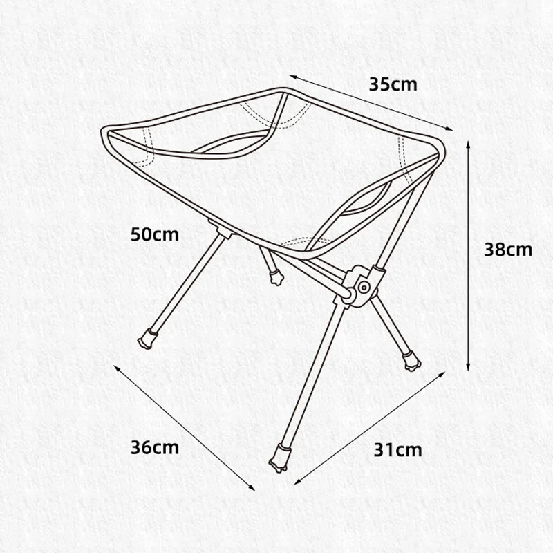 Outdoor Folding Chair, Camping, Portable, Ultra Light, Aluminum Alloy, Fishing Stool, Field Trekker Chair