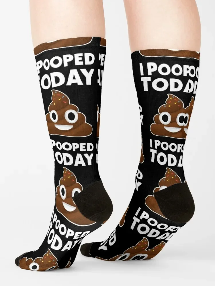 I Pooped Today Socks Crossfit halloween moving calze calze da uomo personalizzate da donna