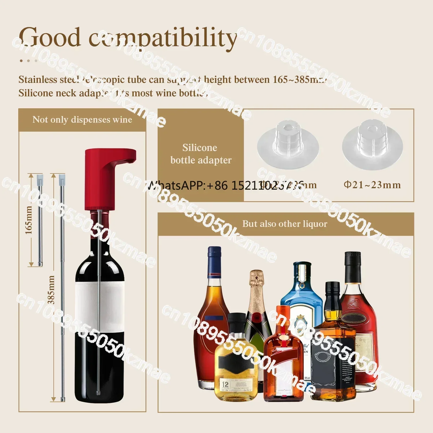 Plastic Alcohol Smart Auto Portable Electric Bottle Automatic Whiskey Shot Liquor Wine Dispenser